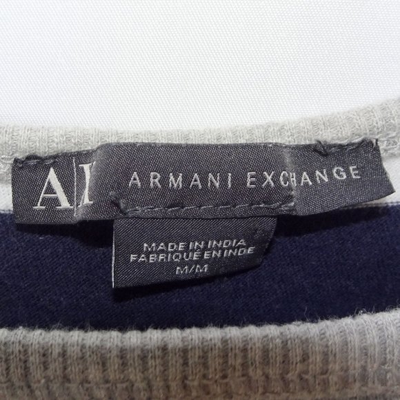 Armani Exchange Nautical Navy White Stripe Tank Top - Picture 5 of 5